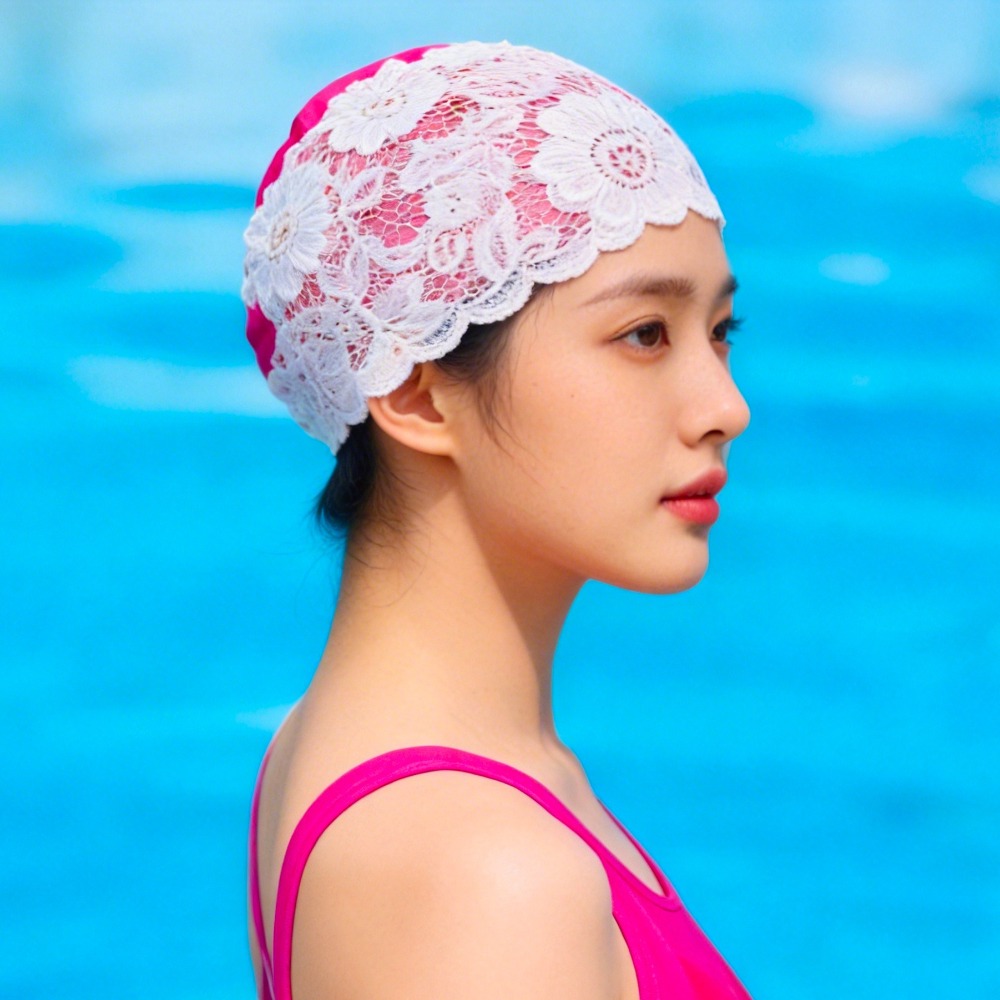 Aquatic Sports Cap - 패션 귀 보호 레이스 수영 모자