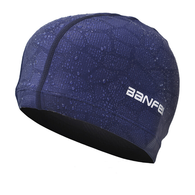 Aquatic Sports Cap - 패브릭 수영모 남녀 방수 수영장 모자