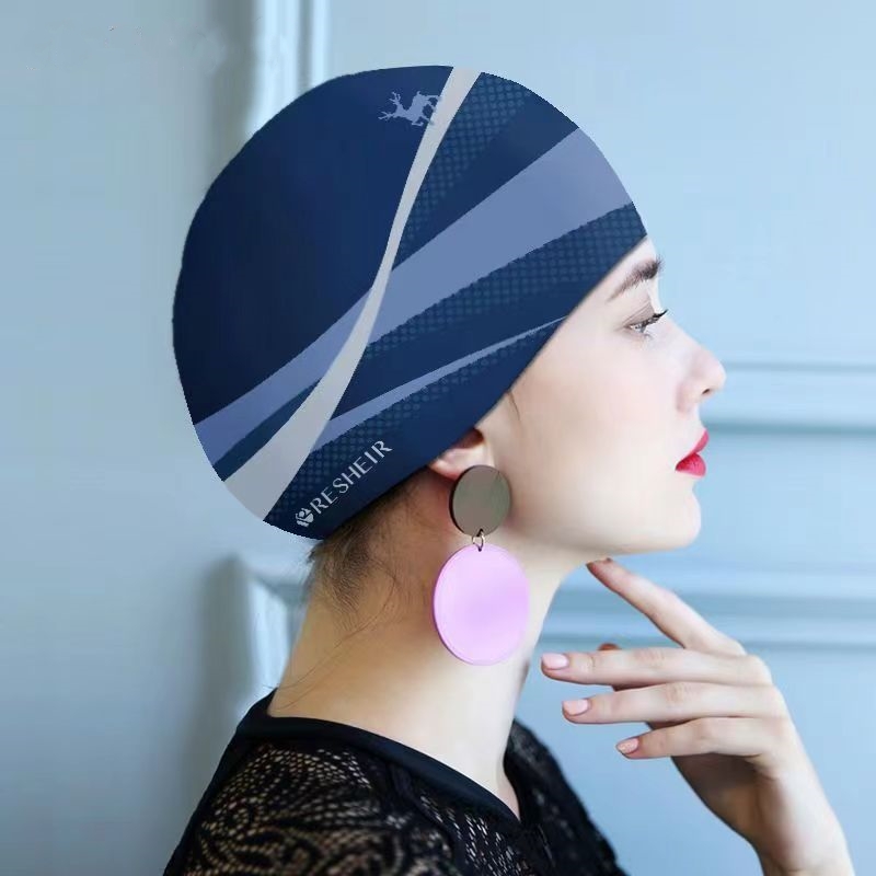 Aquatic Sports Cap - 여성을위한 패션 실리콘 수영 모자 편안한
