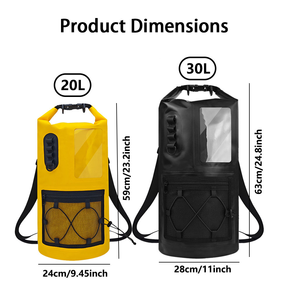    20L/30L 롤탑 방수 드라이백 (폰 수납창  - Dry Bag Roll Top 리뷰 및 가격