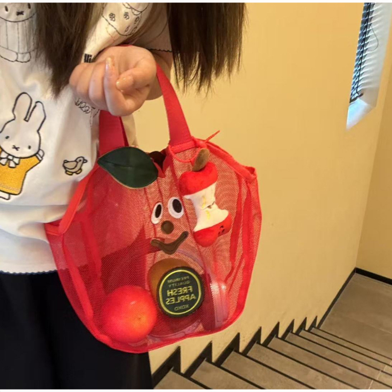 귀여운 사과 모양 메쉬 토트 비치 백 휴대용 다기능 수 - Dry Bag Roll Top 리뷰 및 가격