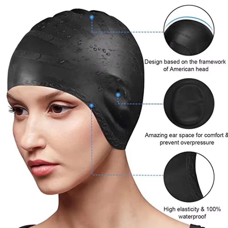 유니섹스 방수 수영 모자 높은 탄력성 귀 보호 기능 강 - Aquatic Sports Cap 리뷰 및 가격