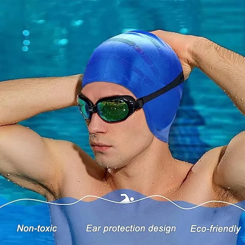 유니섹스 방수 수영 모자 높은 탄력성 귀 보호 기능 강 - Aquatic Sports Cap 리뷰 및 가격